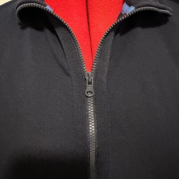 Talbots Women's Vest Navy Blue. Front zip vest with pockets Size M - Picture 2 of 6